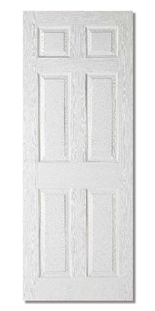 Textured Six Panel Interior Door